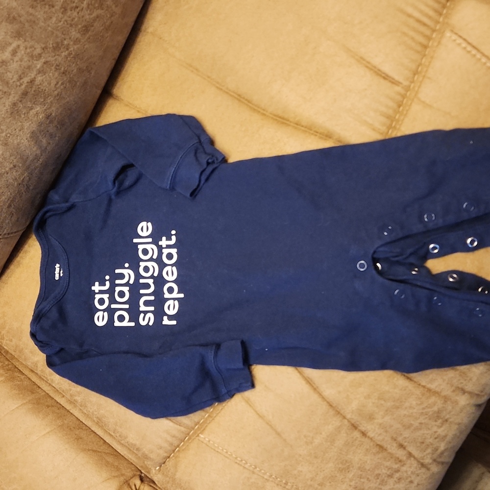 Eat play snuggle repeat long sleeve carter's outfit
